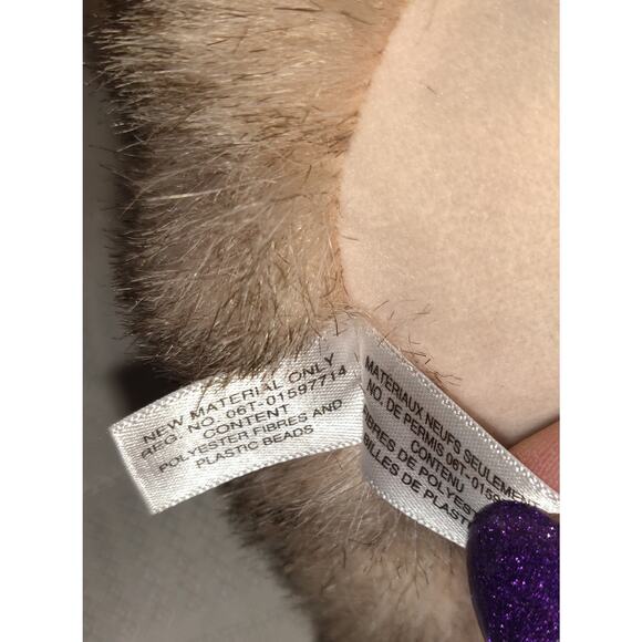 Ty Ostrich Plush Stuffed Animal Henna RETIRED Bird 12" Google Eyes Furry - Picture 10 of 13